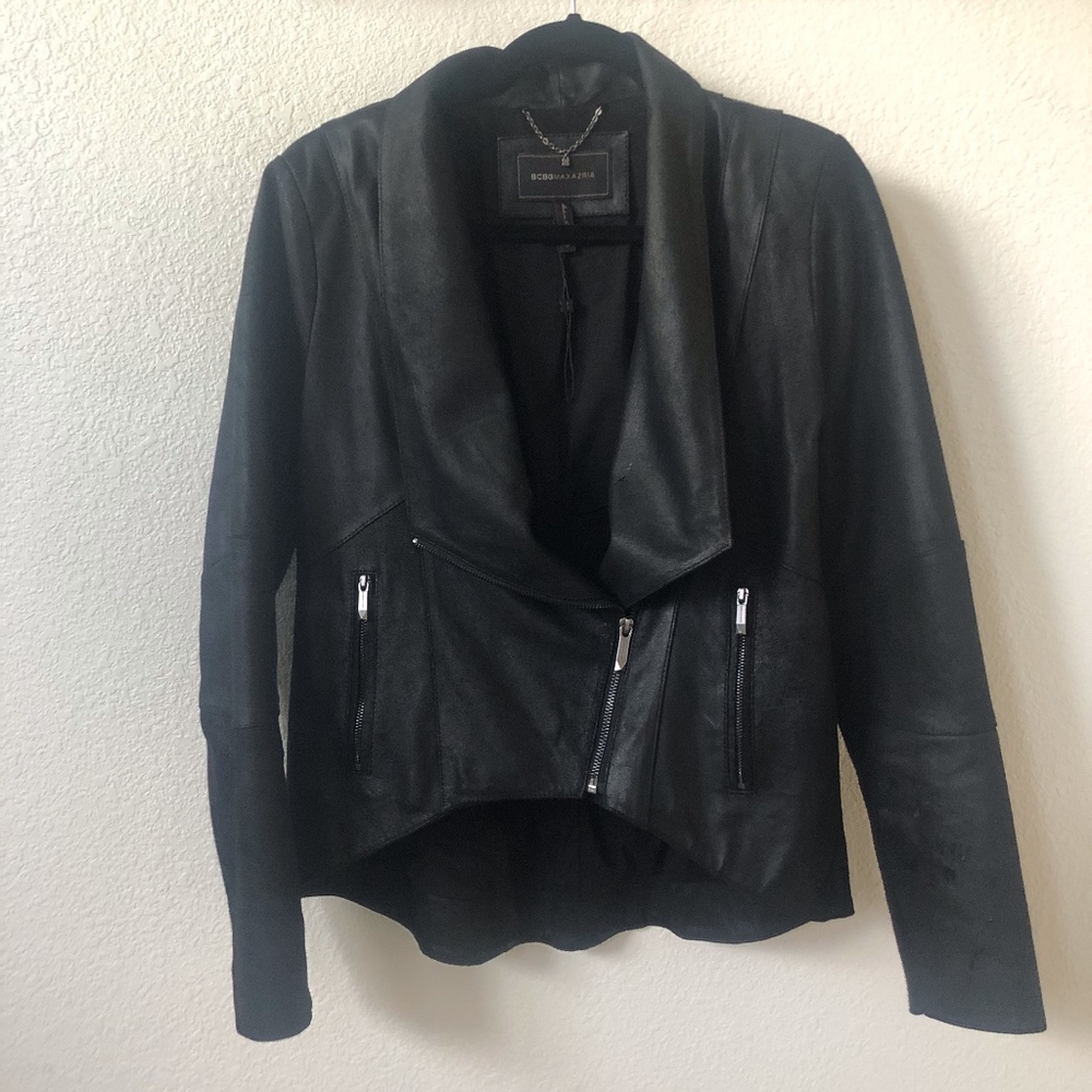 BCBGMaxAzria Black Leather Jacket